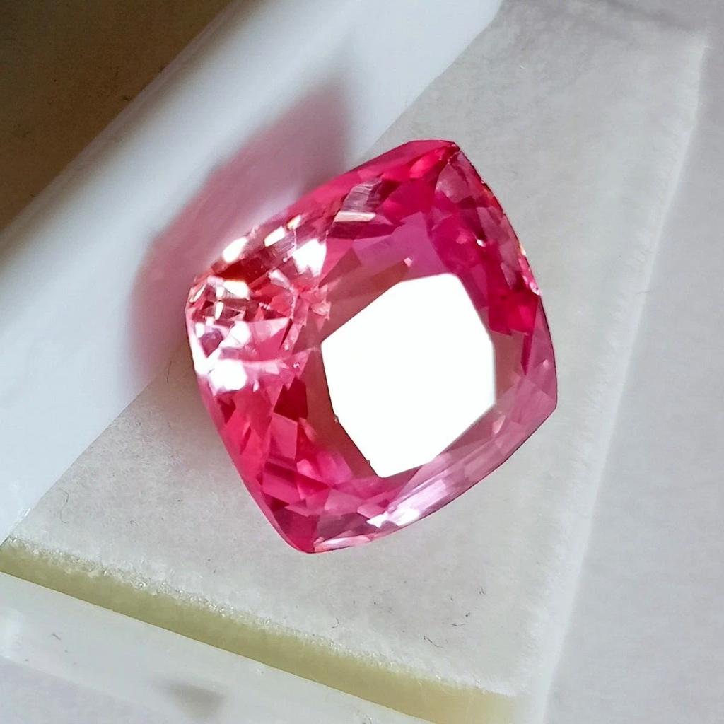 Natural Light Pink Morganite 10+ Ct Cushion Cut Certified Stunning Gemstone