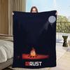 Игровой плед R-RUST для дивана, комнаты, микрофибра, постельный плед, офис, путешествия, подарок, дом