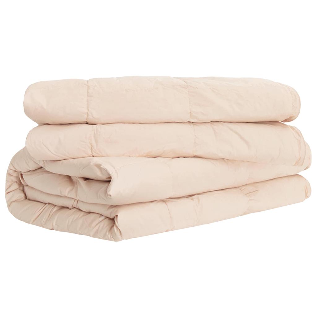 Beige Duvet 220 x 240 cm Kapok Fiber Fill