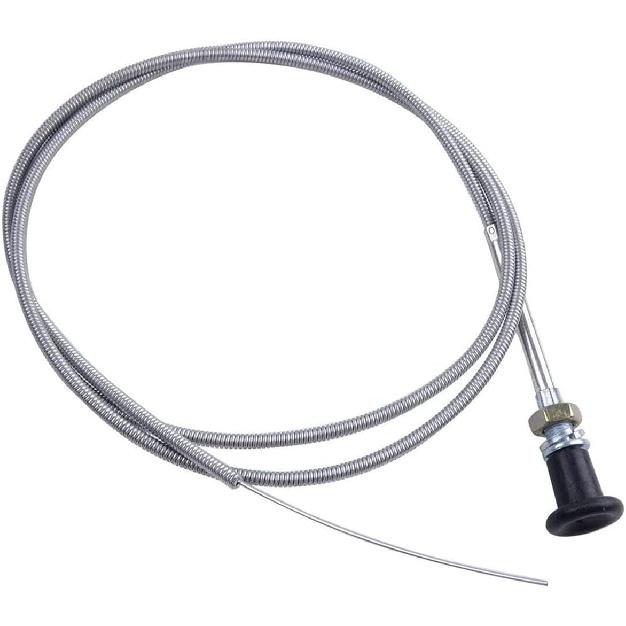 Choke Cable, 237 Rotary Universal Push Pull Control Cable, 63 Inch Inner 60 Inch Conduit (2-3/4 Inch Travel) With Heavy Duty Outer Shealth