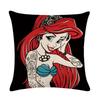 Домашний Декор Веселая Татуировка Принцесса Алиса Жасмин Наволочка Диван Автомобиль Подушка для Поясницы Чехол Спальня