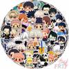 100Pcs/Set Q Jujutsu Kaisen Mini Diary Manual Stickers DIY Scrapbooks Album Decor Decals Stickers
