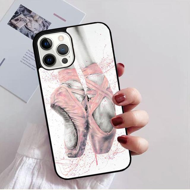 Чехол для телефона Балерина Танцевальные туфли Задняя крышка для iPhone 17 Air 16 15 14 13 11 12 Pro Max PlusS Shell Coque