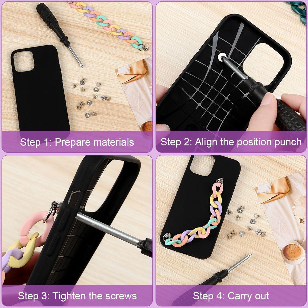 DIY Phone Case Decoration Drop Anti Lost Phone Pendant Wrist Chain Mobile Lanyard