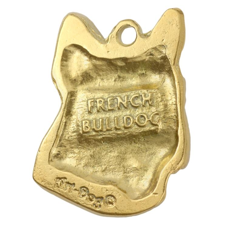 Buldog Francuski Ii - Brelok I Naszyjnik Z Psem W Pudełku, Produkt Pozłacany Wysokiej Jakości, Marka Art-Dog