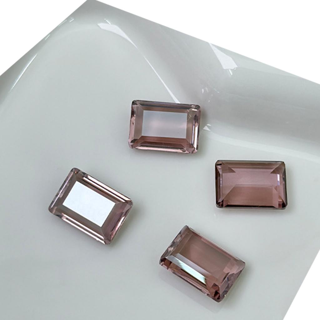 10 Pcs Nail Rhinestones Nail Crystal Gems Rectangular Nail Charms Clear Nail Art Charms Nail Art Decorations for Women