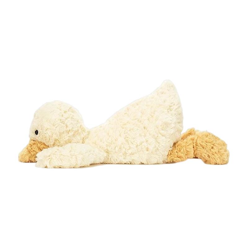 JELLYCAT Серия «Фермерские животные» Плюшевая кукла-компаньон и для комфорта «Утка-перевертыш», высота 35 см