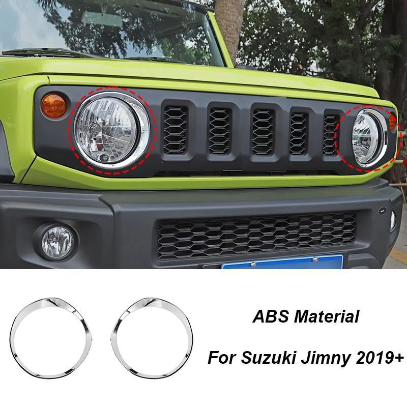 BAWA Headlight Bumper Rearview Mirror Decoration Cover for Suzuki Jimny 2019 2020 2021 2022 2023 2024 Exterior Accessories