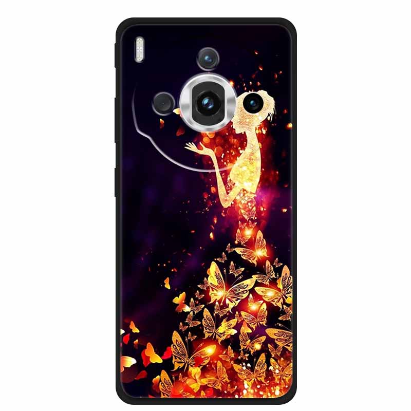 Для ZTE nubia Z60S Pro 6.78" Чехол ТПУ Мягкий Черный Силикон Расписной Милый Кот Звездный Чехол для Nubia Z60S Pro Роскошные Животные Funda