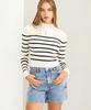 HYFVE Rib Stripe High Neck Crop Top