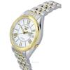 Seiko 5 Two Tone Stainless Steel Silver Dial 21 Jewels Automatic SNKL36J1 Mens Watch