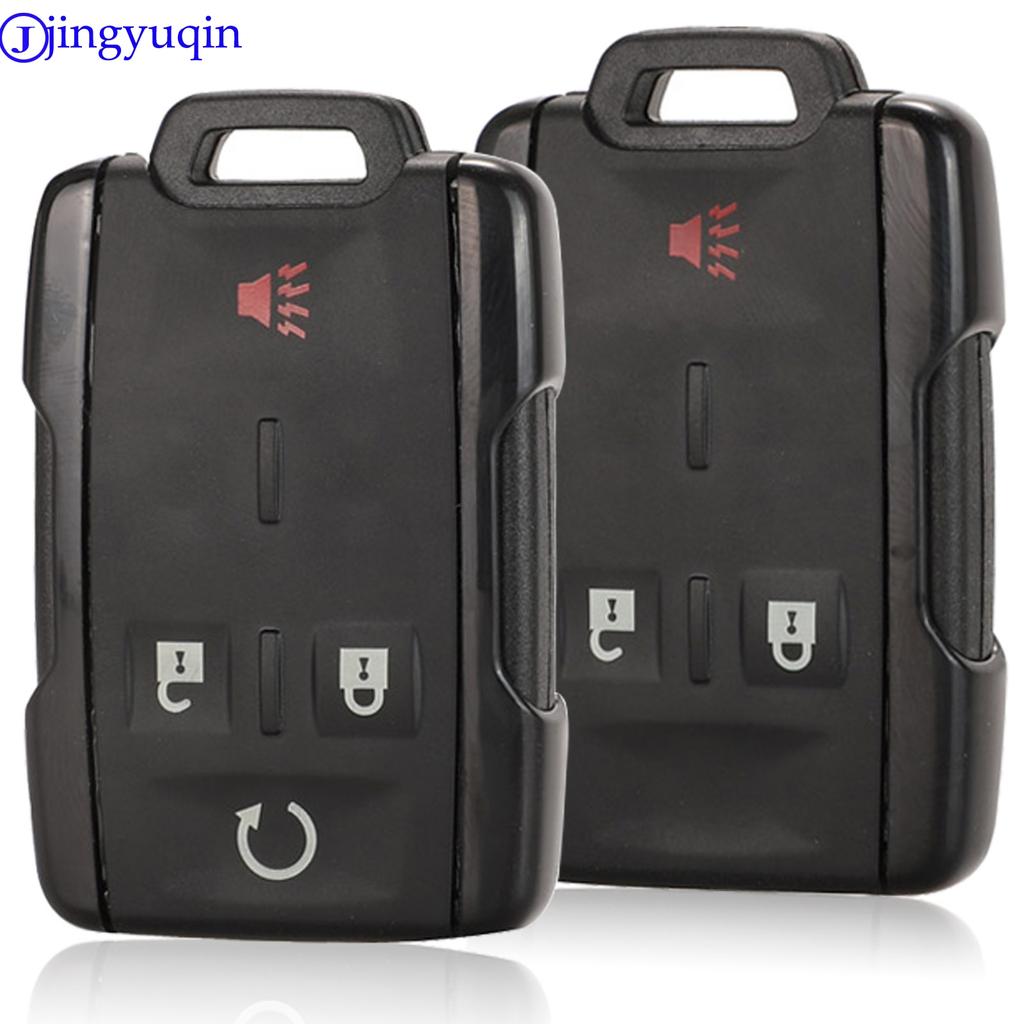 Jingyuqin Remote Car Key Case Blank Shell Fob For Chevrolet Silverado Colorado 2015 2016 3/4 Buttons