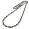 Ожерелье Kihei из титана, ширина 60 см, ионное покрытие, металл, не вызывающий аллергию, цепочка двухсторонняя, мужская, 5,7 мм (Платина обработанная)