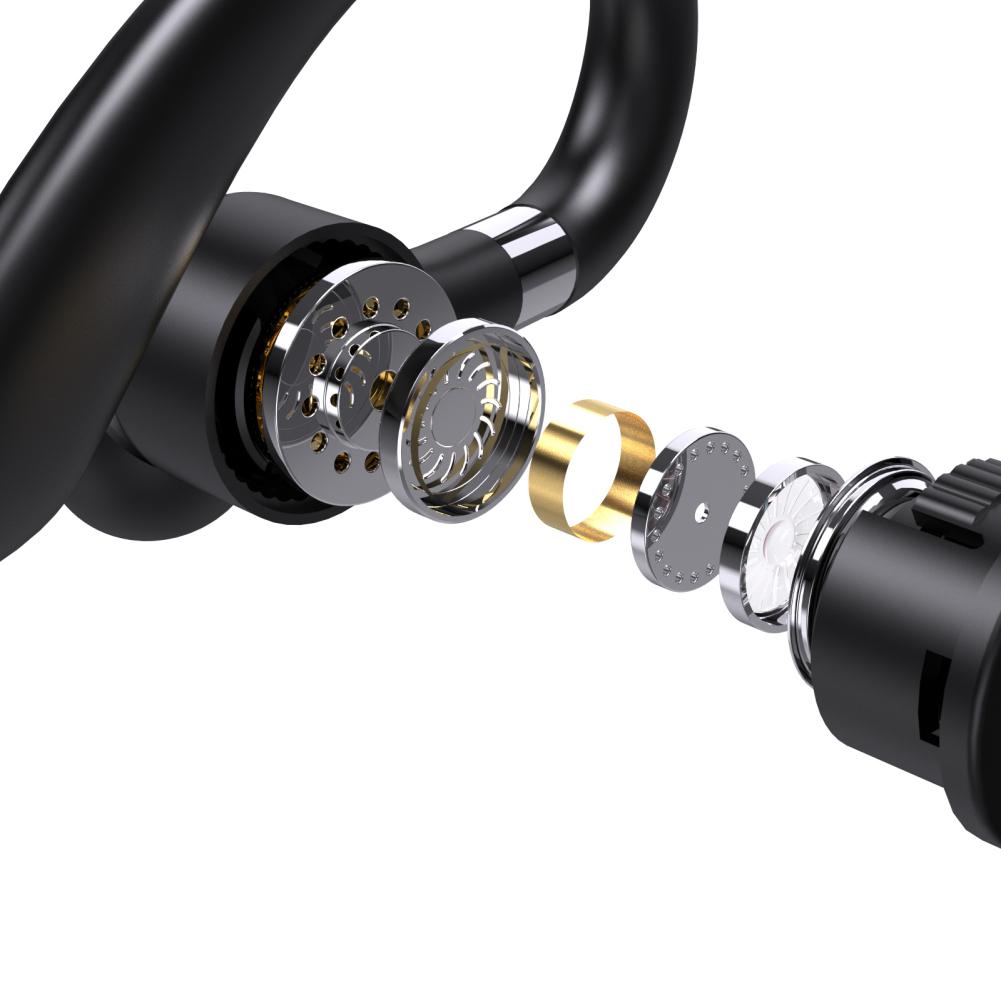 Односторонние подвесные наушники, беспроводная Bluetooth-совместимая гарнитура, микрофон, стереонаушники со спортивными наушниками для бизнеса