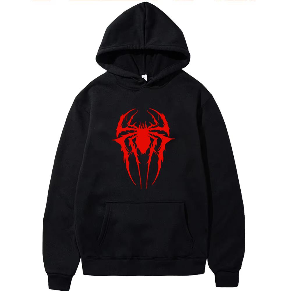 Fashion Brand Men's Hoodie Casual Hoodie Sweatshirt Men's/Women's Top Solid Color Printed Spider Hoodie Sweatshirt WY0184