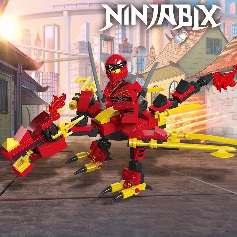 4 стиля Фантом Ниндзя Дракон Строительные блоки Мини Фигурки Кирпичи Набор Классическая модель фильма Детские игрушки Мальчики Для детей