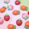 Flatback Peach Carrot Strawberry Flat Back Resin Cabochons Scrapbooking for Phone Deco Parts Embellishments Diy Crafts