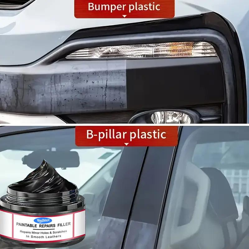 Car Interior Trim Restorer Wax for Plastic Parts, Nano Anti-Yellowing Black Enhancer, Restore Dashboard & Door Panel Shine