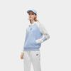 Fila Fusion Спортивная толстовка с капюшоном и вышивкой букв в стиле Color Block для женщин, толстовка, цвет Ледяное-Озеро-Синий T11W312210F-BU