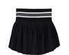 Uno pleated midi skirt for women in summer, woven with elastic waistband, versatile A-line short skirt