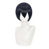 Navy Blue Short Anime Character Cosplay Perfect for Comic Market Cultural School and Other Includes Wig Wig, Accessory, Heat-Resistant Wig, Events,
