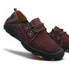 Genuine Leather Men's Hiking Shoes Casual Outdoor Trekking Walking Sneakers