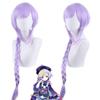 Anime Light Purple Long Braid Wig Cosplay Game Genshin Impact Qiqi Costume Heat Resistant Synthetic Hair Men Women Wigs
