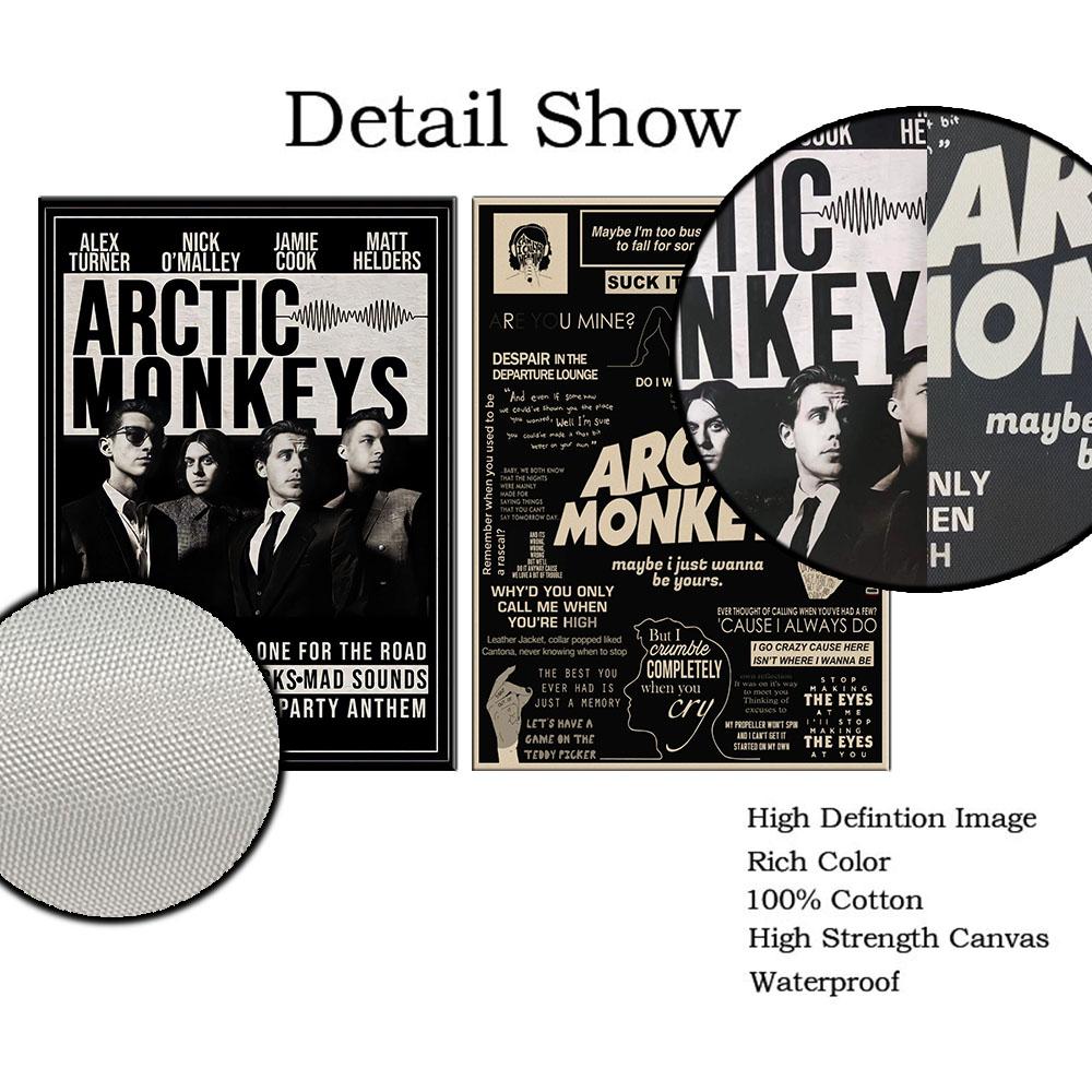 Классический постер с изображением арктических обезьян, настенный холст с принтом, модный альбом музыкальной группы, темная картина для гостиной, домашний декор, Cuadros