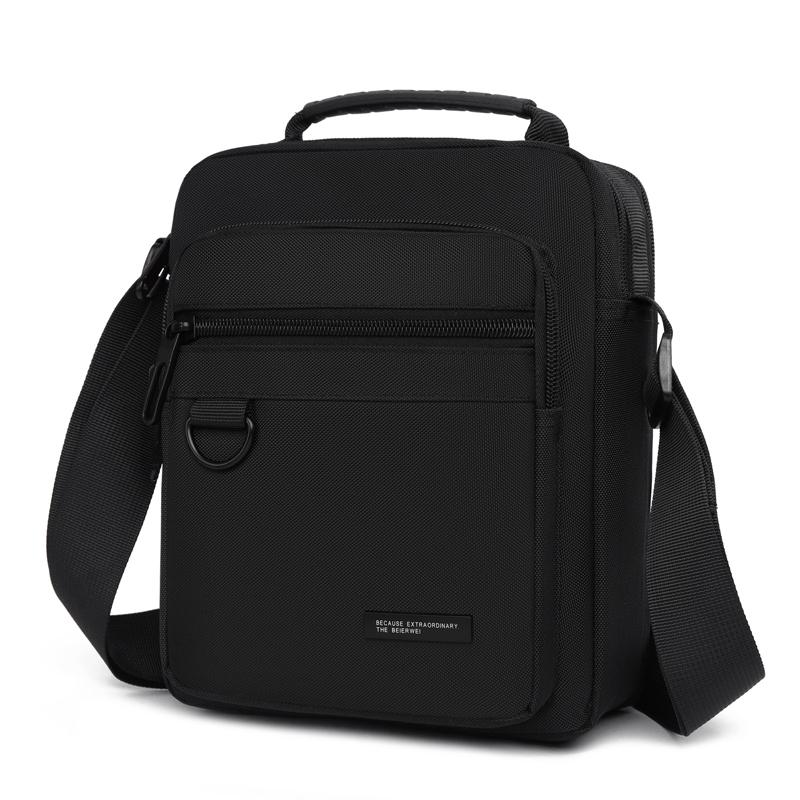 Мужская водонепроницаемая наплечная сумка - Большая вместимость, деловая/для отдыха, кроссбоди с многослойными карманами