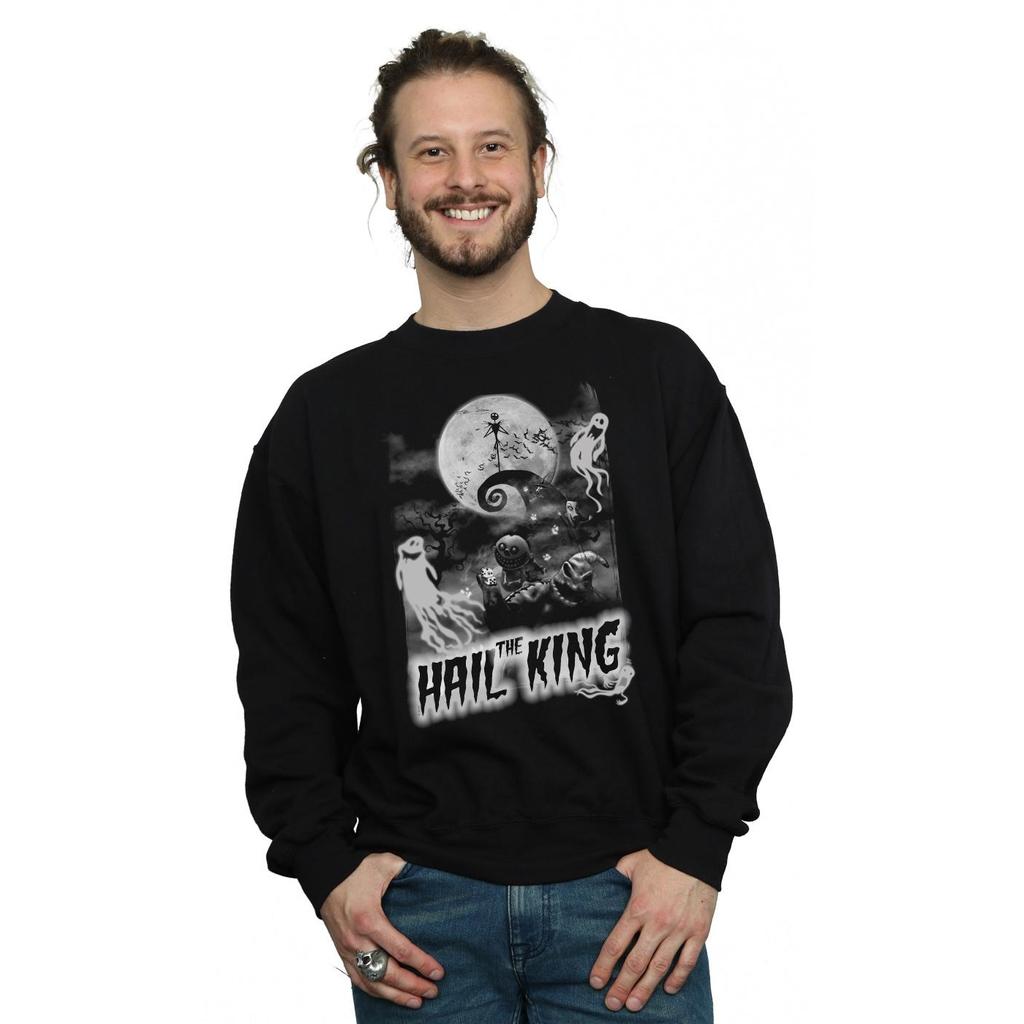 Disney Mens Nightmare Before Christmas Hail The King Sweatshirt