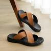 Мужская обувь Новая летняя обувь Итальянские кожаные тапочки Мужские Высокое качество Размер 38-47 Пляжные Слипоны Балетки Мужские Шлепанцы Мужские Сандалии
