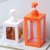 Pressed Lotion Bottles Square Shower Gel Dispensing Bottles Soapshower Gel Empty Storage Bottle for Bathroom