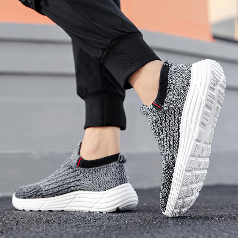 Мужская модная дышащая легкая летная тканая обувь большого размера, походная обувь, носки для фитнеса, спортивная обувь и обувь для отдыха