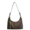 Monochromatic Suede Shoulder Bag  Soft Simple Bag  Popular Crossbody Bag  High Quality  Large Capacity  Fashionable