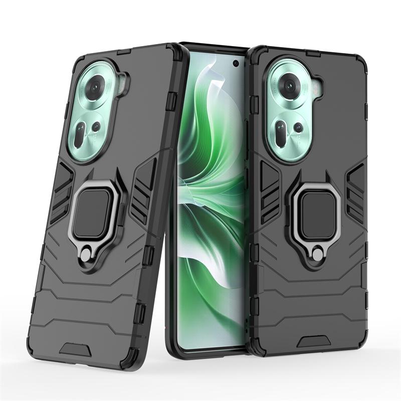 Магнитный чехол для OPPO Reno 11 5G Reno11 F Pro Чехол с кольцом-подставкой для телефона, задняя крышка, чехол Fundas Coque