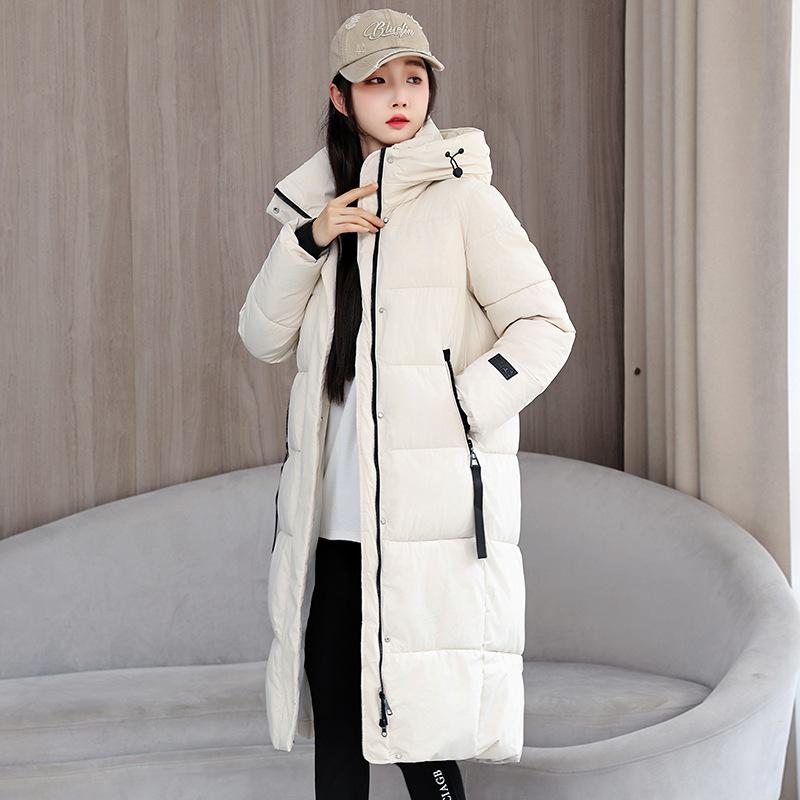 Winter couple's new cotton-padded jacket, loose cotton-padded jacket for men and women, thickened medium and long cold-proof cotton-padded