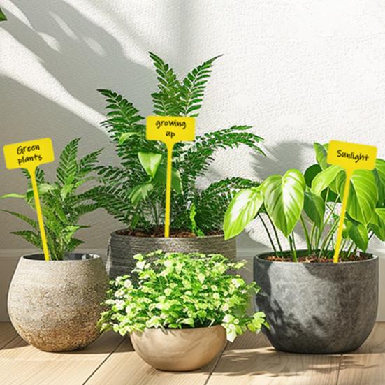 30 шт. этикетки для растений Т-образные пластиковые водонепроницаемые бирки для растений легко писать сад