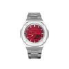 CASIO Customized watch modified series red flashing silver 200 meters waterproof Quartz same style for men and women red di ChiHongShanYin(MianDing)