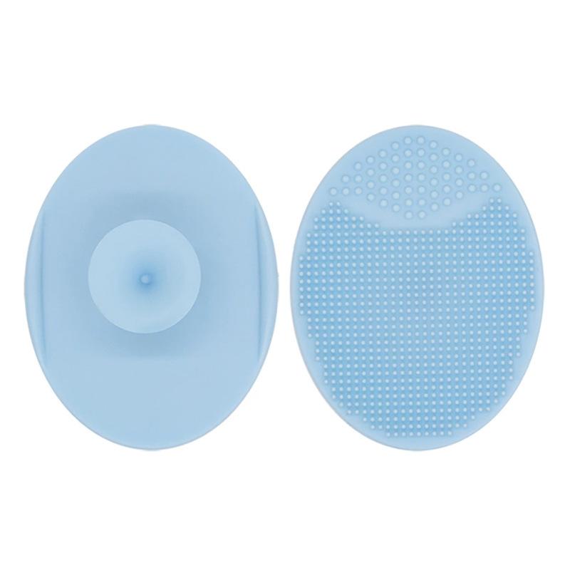 Face Scrubber Soft Silicone Facial Cleansing Brush Face Exfoliator Blackhead Acne Pore Pad Cradle Cap Face Wash