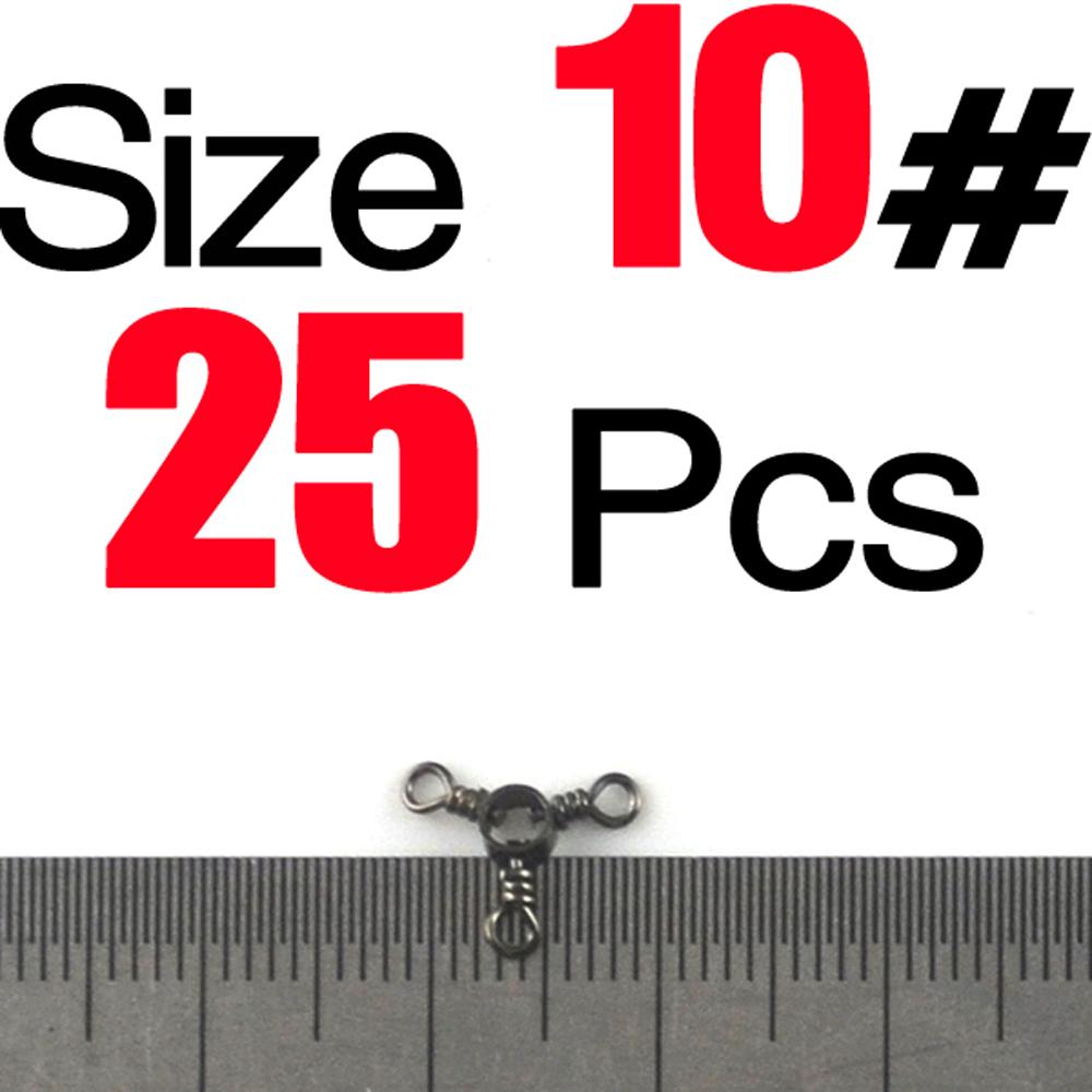 Рыболовные крючки Nickel Swivel Hook Трехсторонний вертлюг Рыболовные вертлюги Тройничные вертлюги Рыболовный соединитель