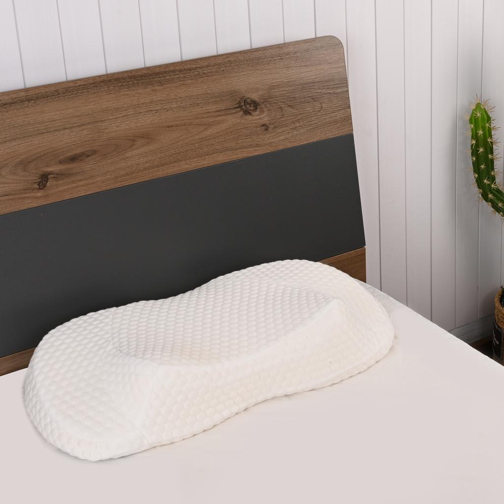 Ортопедическая подушка из пены с эффектом памяти для облегчения боли в шее, регулируемая подушка для сна, подушка с моющимся чехлом