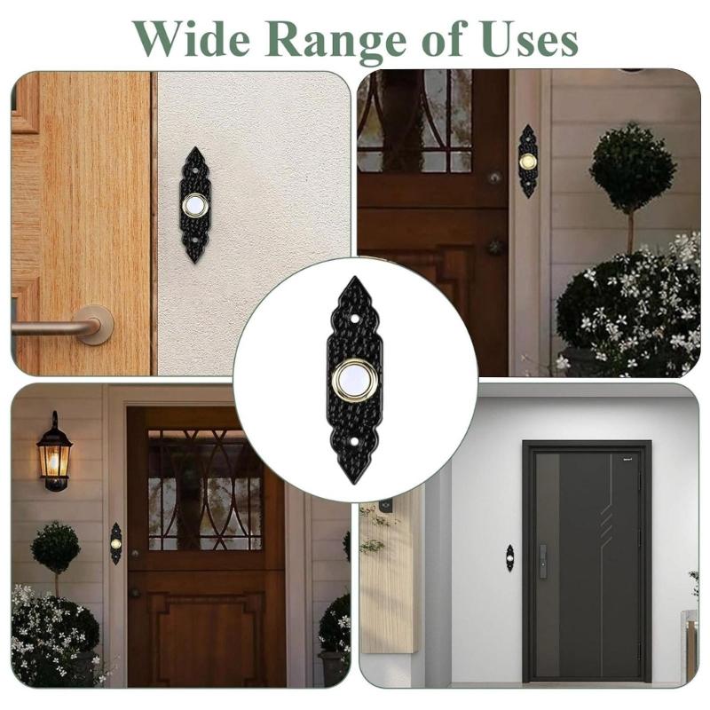 Провода Кнопка Двери Светящаяся Ночная Видимость Универсальные Система Подходит Латунь Стабильная Цинковые Сплавы Конструкция