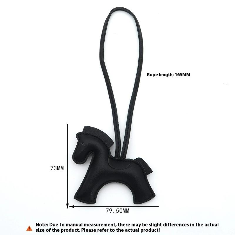 High-End All-Match Pu Leather Mini Pony Pendant For Women Multi-Colored Pony Bag Accessories Car Pendant Birthday Gift