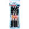 Шариковая ручка Pentel Dot E на масляной основе 0,7 мм, черная, 5 шт. в упаковке XBK127-5
