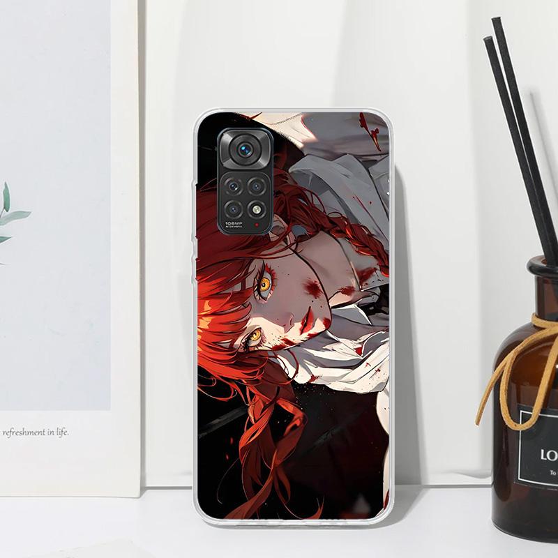 C-Chainsaw Mans Makima Phone Case For Xiaomi Redmi Note 15 13 14S 14 Pro Plus 12S 11S 10S 12 11E 10 11T Art Fundas Back Cover Re