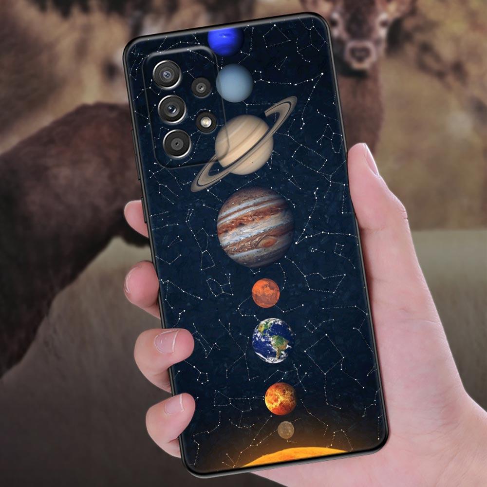 Чехол для телефона 'Небо Космос Луна Звезды Вселенная' для Samsung Galaxy A57 A56 A37 A55 A36 5G A26 A54 A52 A35 A34 A25 A17 A16 A15 A07