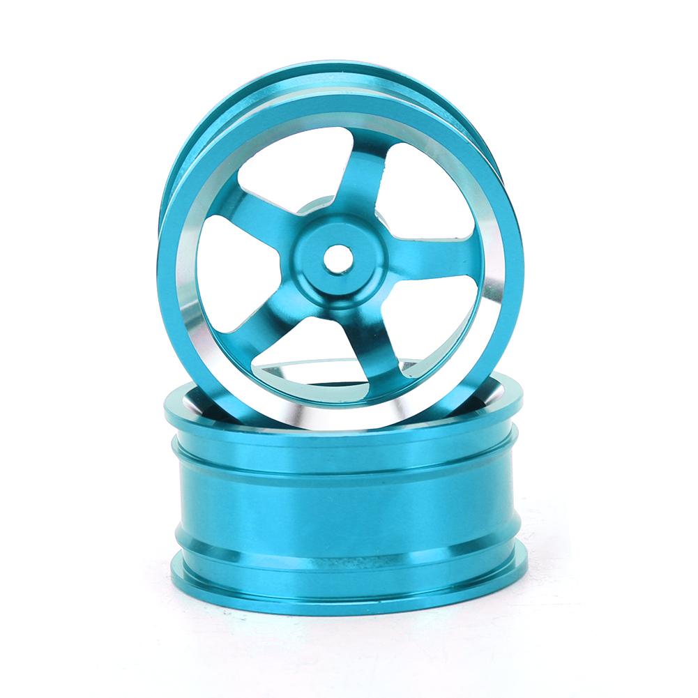 4Pcs 1/10 Aluminum Alloy Wheel Hub Accessory RC Parts Fit for HSP 94123 Touring Drift CarBlue