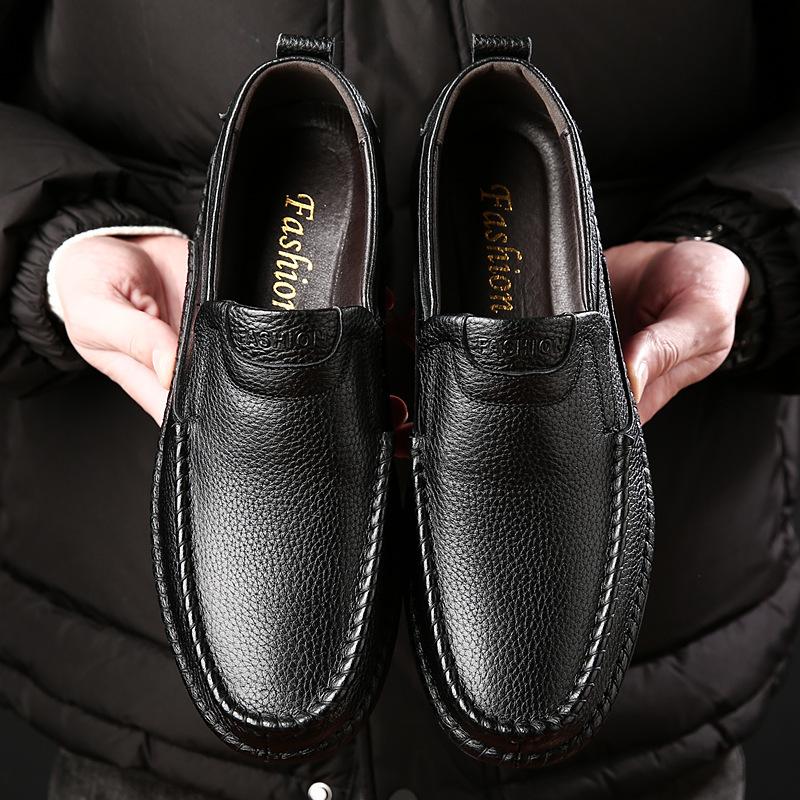 Genuine Leather Men's Casual Shoes Classics Business Dress Shoes Moccasins Slip On Loafers Driving Shoes for Men Flat Shoe