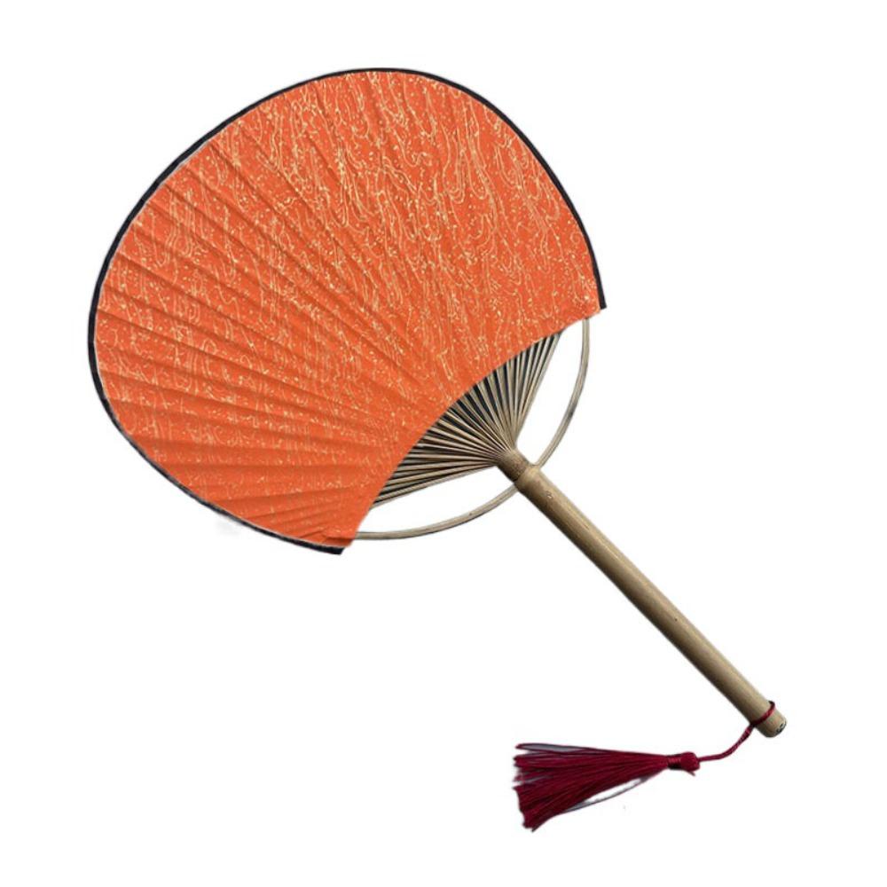 Бумажный пустой веер, винтажный китайский веер, классический расписанный вручную веер с каллиграфией