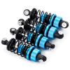 TRZX 4pcs RC Shock Absorbers, Front & Rear Shock Absorbers, 55mm & 62mm, Upgrade Parts for Tamiya TT02 1/10 RC Drift Car (55mm Blue)